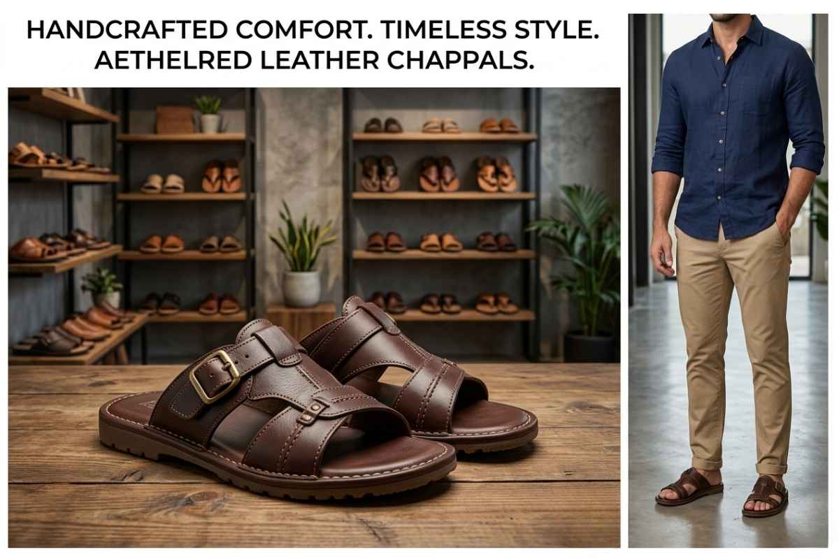 leather slippers for men