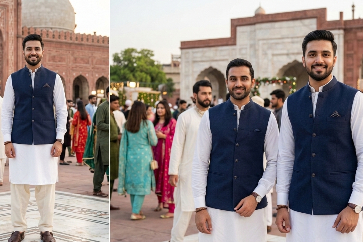 waistcoat with kurta desgin foor men 2026